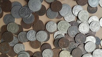 RU mince, rakousko uhersko, přes 700gr, (226ks minci) - 7