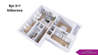 Pronájem, byt 3+1 s balkónem, Olomouc, Neředín - 7