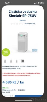 Čistička vzduchu Sinclair - 7