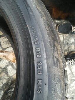 215/55/18 zimni pneu DUNLOP a PIRELLI 215 55 18 - 7