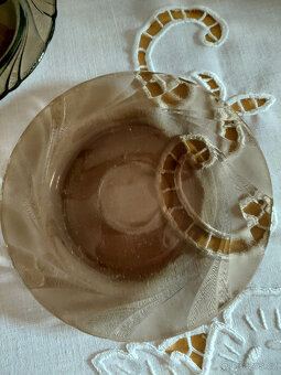 Retro kávová souprava skleněná Vereco France - 7