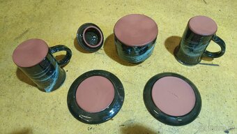 Glazovaná keramika, čajový set - 7