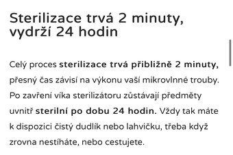 Sterilizátor lahví do mikrovlnné trouby - 7