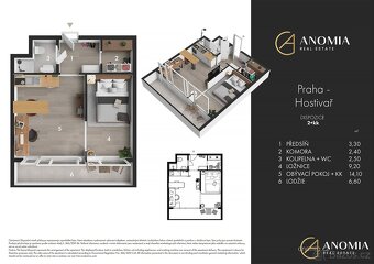 Prodej byty 2+kk, 32 m2 - Praha - Hostivař, ev.č. 00439 - 7