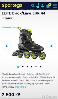 Nové pánské kolečkové brusle Rollerblade vel. 44 - 7