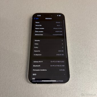 iPhone 14 Pro 256GB silver, jako nový, 12 měsíců záruka - 7