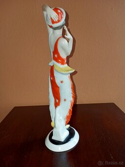 Rarita Porcelánová Tanečnice z.n. ROSENTHAL- ART-DECO 22cm T - 7