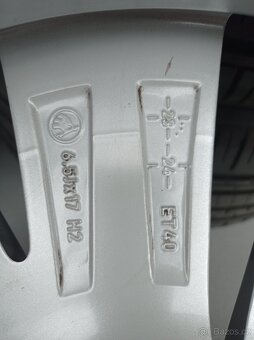 ZANOVNI LETNI al kola 17" PROPUS Originál Škoda Scala,Kamiq - 7
