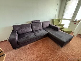 Rozkládací gauč s úložným prostorem (původní cena 60.000 Kč) - 7