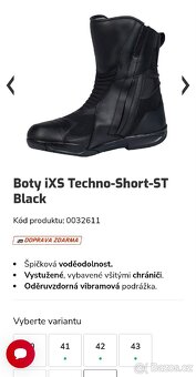 Motorkářské boty iXS - 7