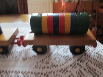 Retro dřevěný vláček - 7