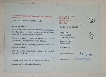staré retro vánoční zvonečky na stromek, Zlatokov Calla - 7