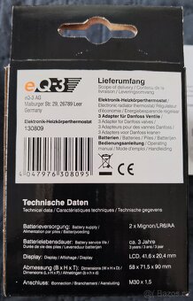 3x Programovatelná termostatická hlavice eQ-3 - 7