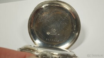 Staré stříbrné kapesní hodinky, stříbro, ag, zasiláme ihned - 7