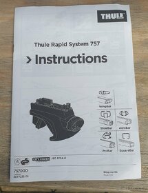 Střešní nosiče Thule WingBar 969 127cm + patky 757 - 7