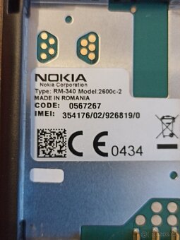 Nokia 2600c-2 classic – krásný stav + nabíječka - 7