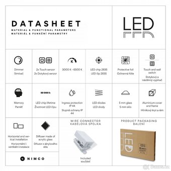 KULATÉ LED ZRCADLO PR.700 se dvěma dotykovými senzory - 7