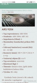 Repro soustava Tesla ARS 9204 - 10 - 7