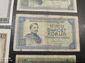 Bankovky Československo 1945 a 1946 - 7