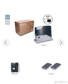 Posuvná brána včetně pohonu Nice Road 400 - 7