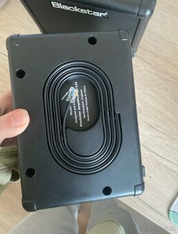 SET- Elektrická kytara SeeThru Black Cherry + zesilovač Blac - 7