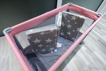 Cestovní postýlka Baby Mix + matrace + peřina/polštář - 7