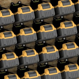 Držák akumulátoru DeWalt 18/20v (úhlový 75°) - 7
