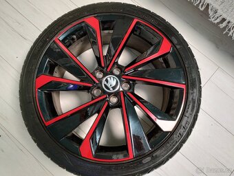 Originál ALU kola Škoda Fabia / Rapid R17 + letní pneu - 7