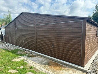 Plechová garáž 9x5m - 7
