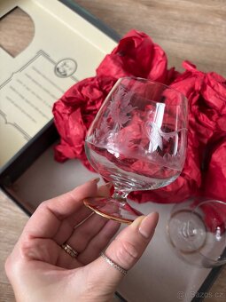 Foukané skleničky na brandy, rum, koňak - 7