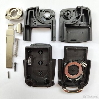 Klíč Škoda Volkswagen Seat 2 / 3 tlačítka.  Cena za 1 kus = - 7