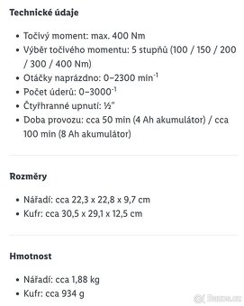 Aku ráz utahovák Parkside nový - 7