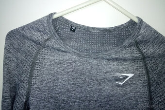 Dámský top Gymshark Vital Seamless Crop Top – šedý, vel. S/M - 7