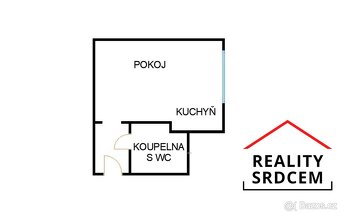 Pronájem družs. bytu 1+kk/21m2 na ul. Ve Svahu, Karviná - Rá - 7