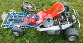 Stará závodní motokára motor čz mz jawa pionýr 984 pětikvalt - 7