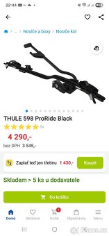 Nosič na kolo THULE 598 ČERNÝ- 3 ks - 7