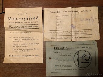 Šlapací šicí stroj ZETINA - 7