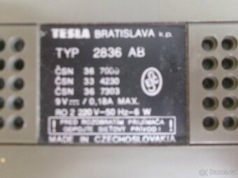 Rádio TESLA 2836 AB ARIOSO. - 7