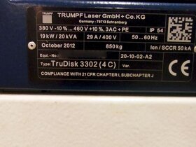 Laserový stroj TRUMPF TruCell 3000, použitý, z roku 2014. - 7