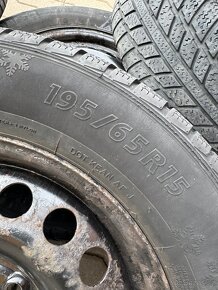 Plech kola s gumy 195/65R15 - 7