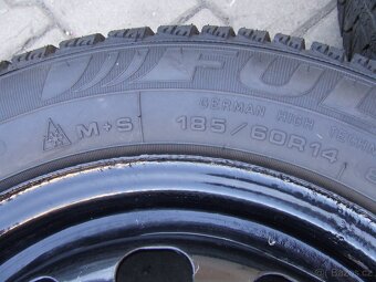 Prodám zimní sadu kola na Ford Fusion 185/60 R14 - 7