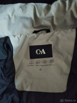 Delší teplá pánská prošívaná bunda s kapucí C&A, vel. XL - 7