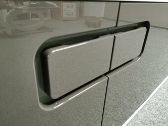 Nová šedobílá obývací stěna TALIA lesk - 7