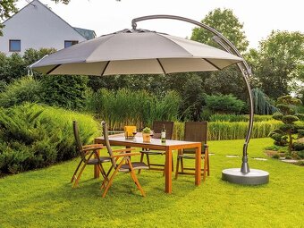 Robustní SLUNEČNÍK Crystal 375 cm s osvětlením - 7