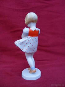Dívka s kytičkou,17cm,Gebr.Metzler-Ortloff. - 7