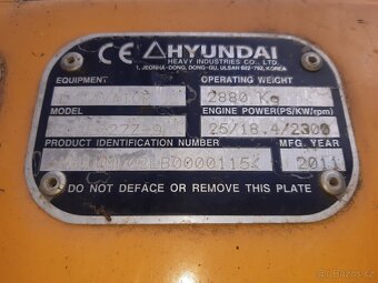 Bagr hyundai Robex 27Z-9 - 7
