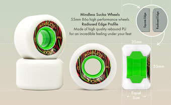 Kolečka Mindless Sucka Wheels Cruiser/Longboard/Skateboard - 7