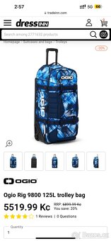 Ogio Rig 9800 125L Nový Trolley Travel Bag na Prodej - 7