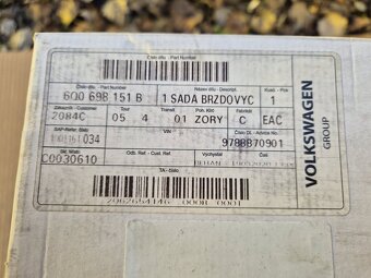 Škoda Fabia I přední brzdové destičky 6Q0698151B - 7