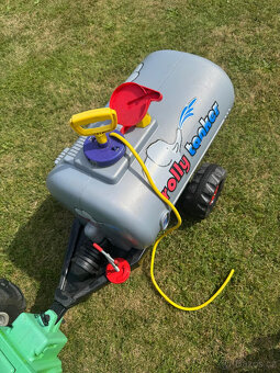 Šlapací traktor Rolly Toys nafukovací + 2 vleky a pluh - 7